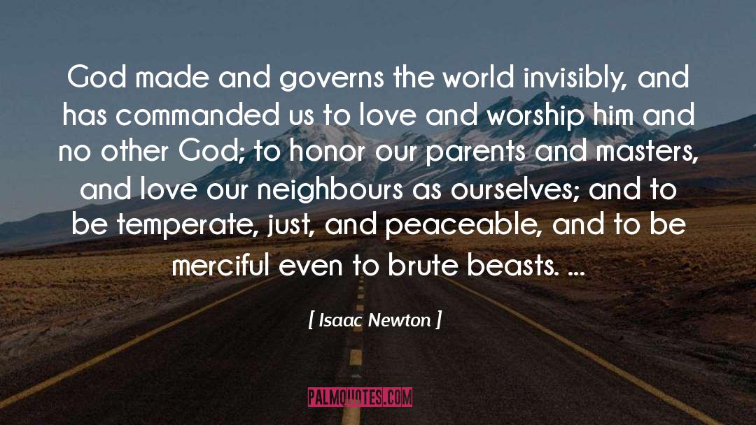 Peaceable quotes by Isaac Newton