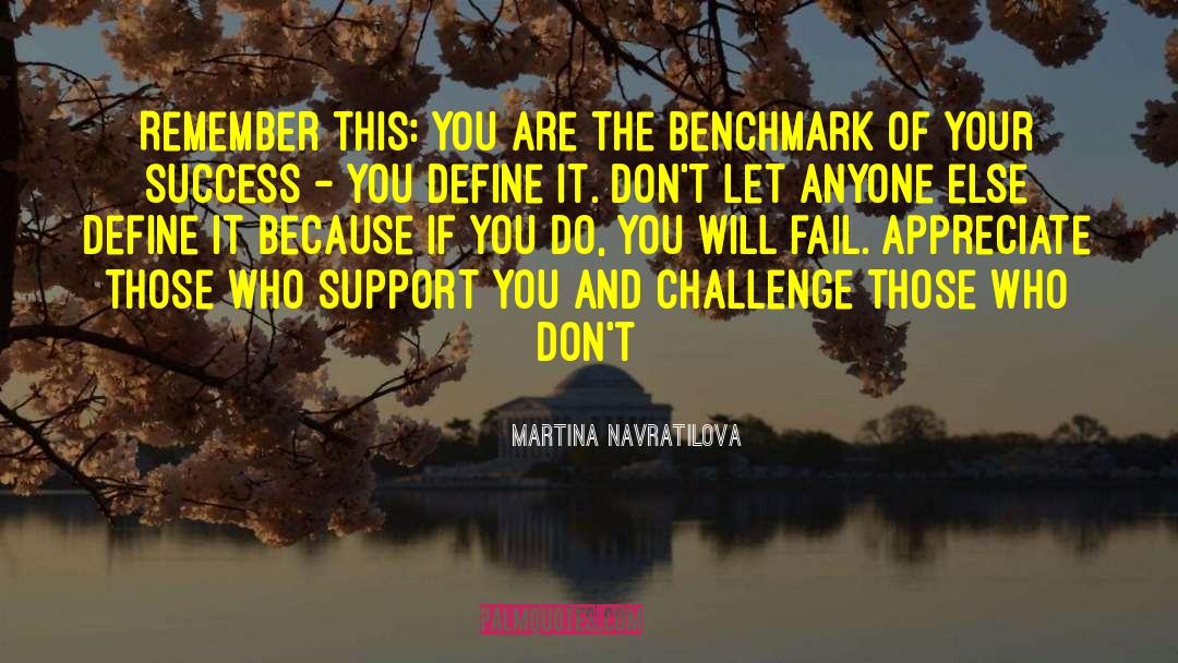 Peacebuilding Support quotes by Martina Navratilova