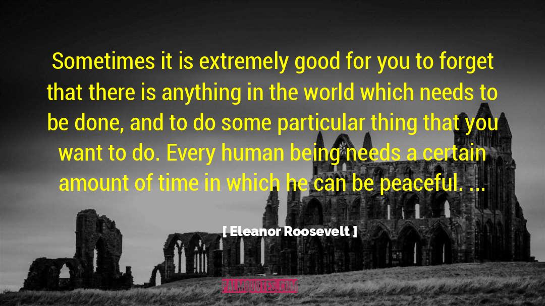 Peaceful Coexistence quotes by Eleanor Roosevelt