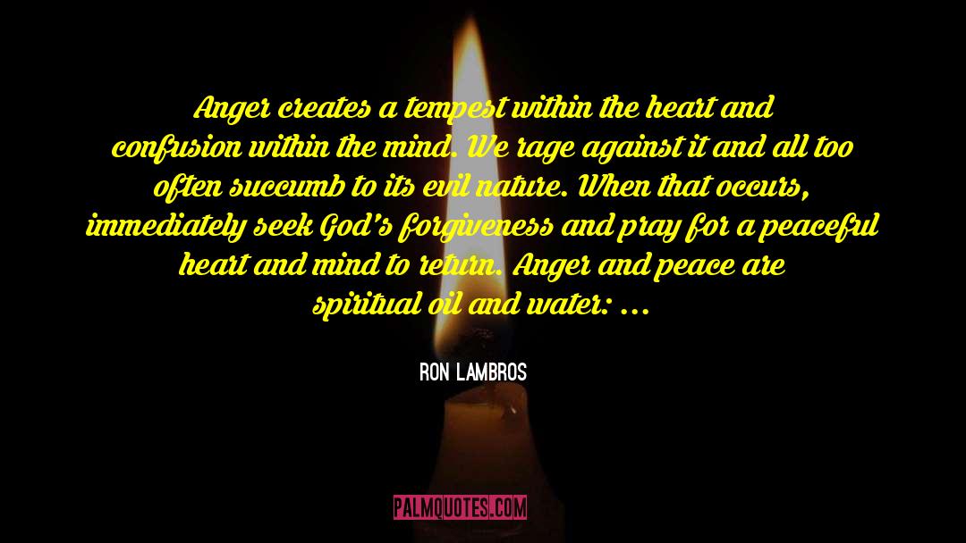 Peaceful Heart quotes by Ron Lambros