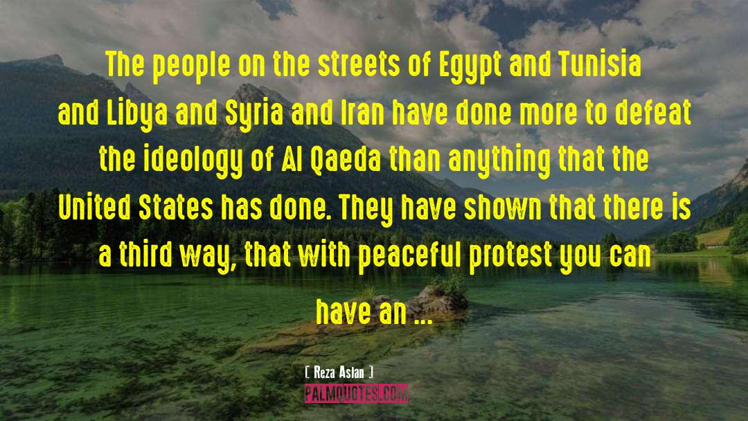 Peaceful Protest quotes by Reza Aslan
