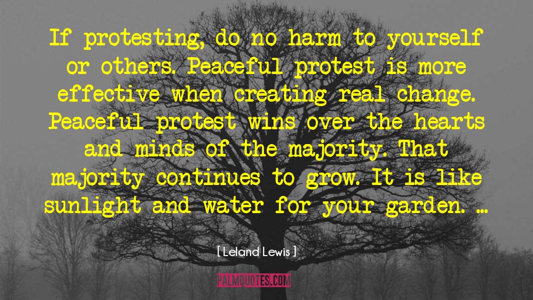 Peaceful Protest quotes by Leland Lewis