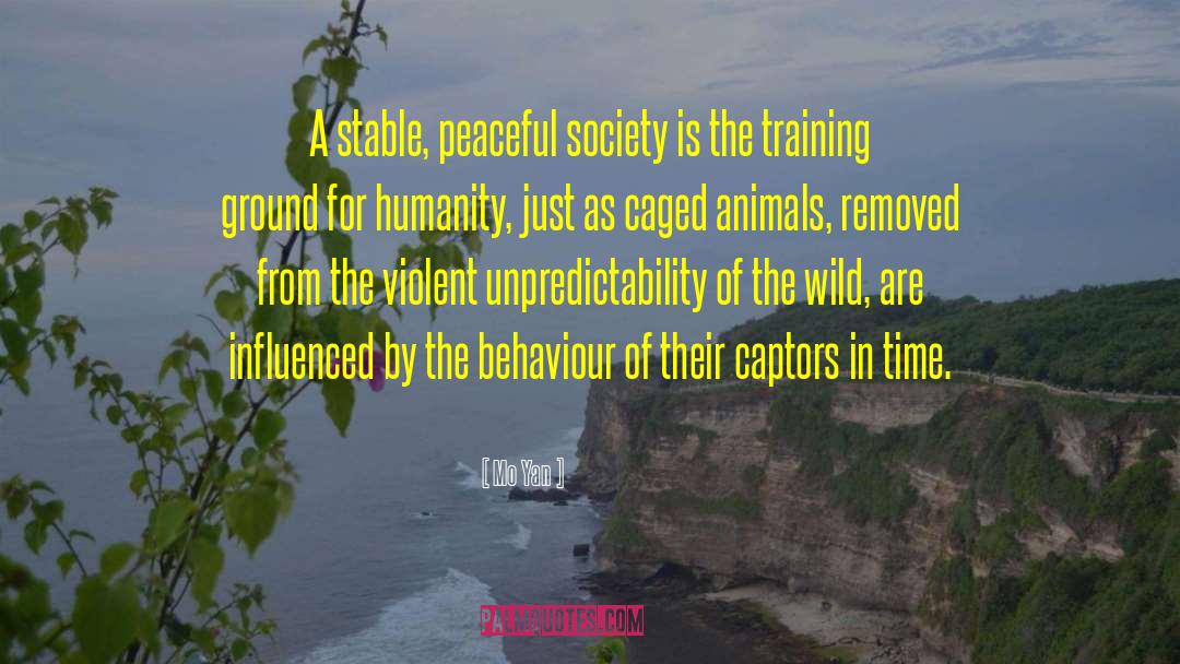 Peaceful Society quotes by Mo Yan