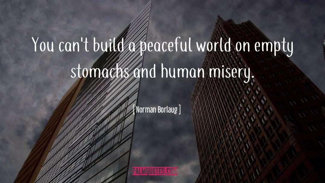 Peaceful World quotes by Norman Borlaug