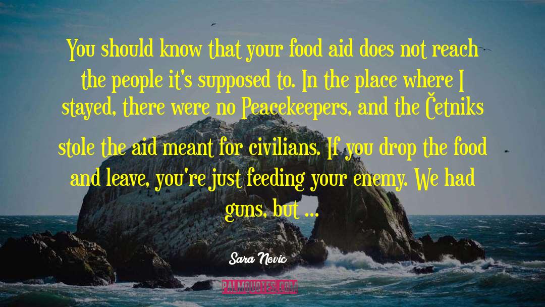 Peacekeepers quotes by Sara Novic