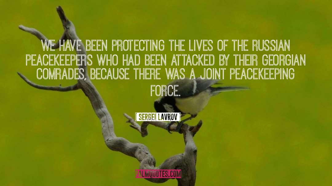 Peacekeepers quotes by Sergei Lavrov