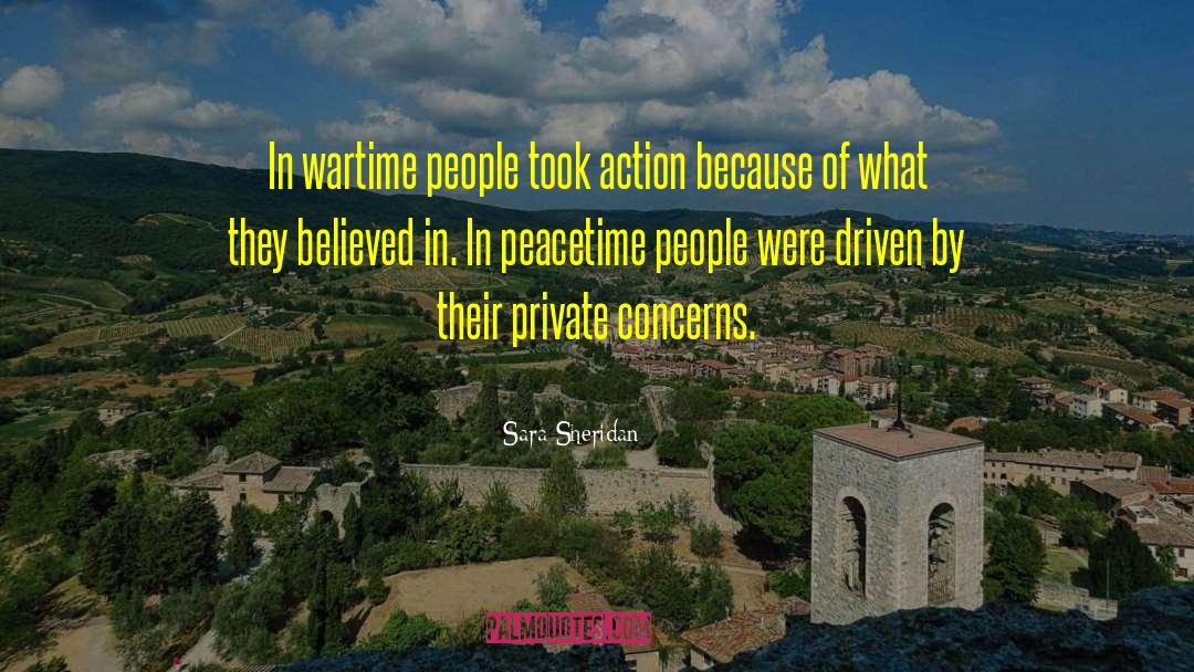 Peacetime quotes by Sara Sheridan