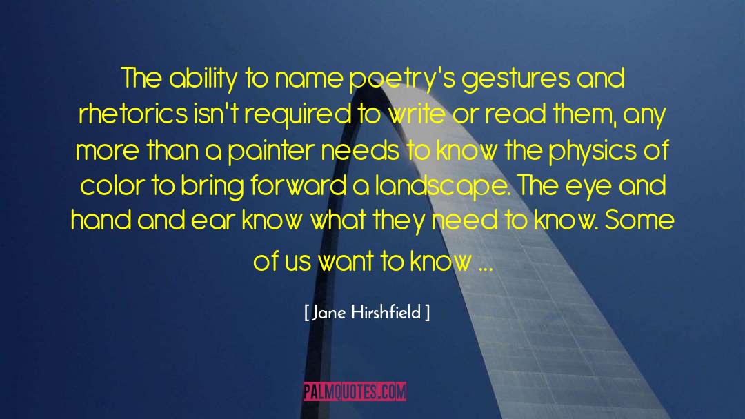 Peach Color quotes by Jane Hirshfield