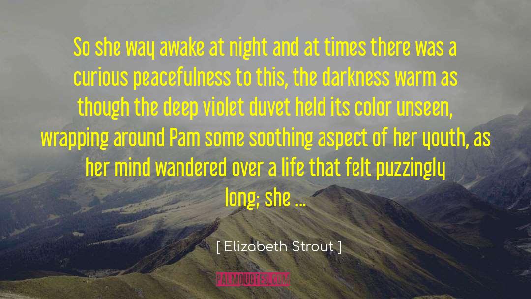 Peach Color quotes by Elizabeth Strout
