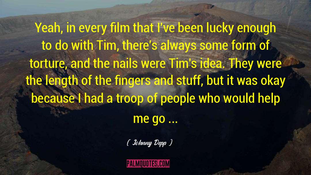 Peachee Nails quotes by Johnny Depp