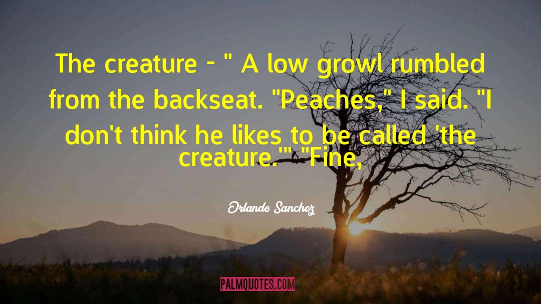 Peaches quotes by Orlando Sanchez