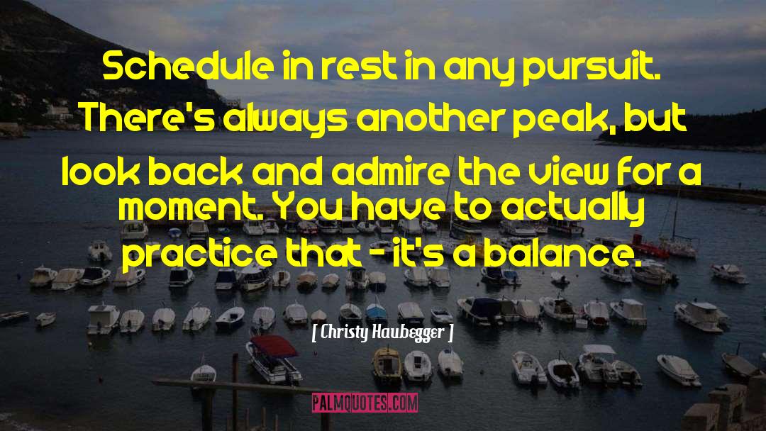 Peak quotes by Christy Haubegger