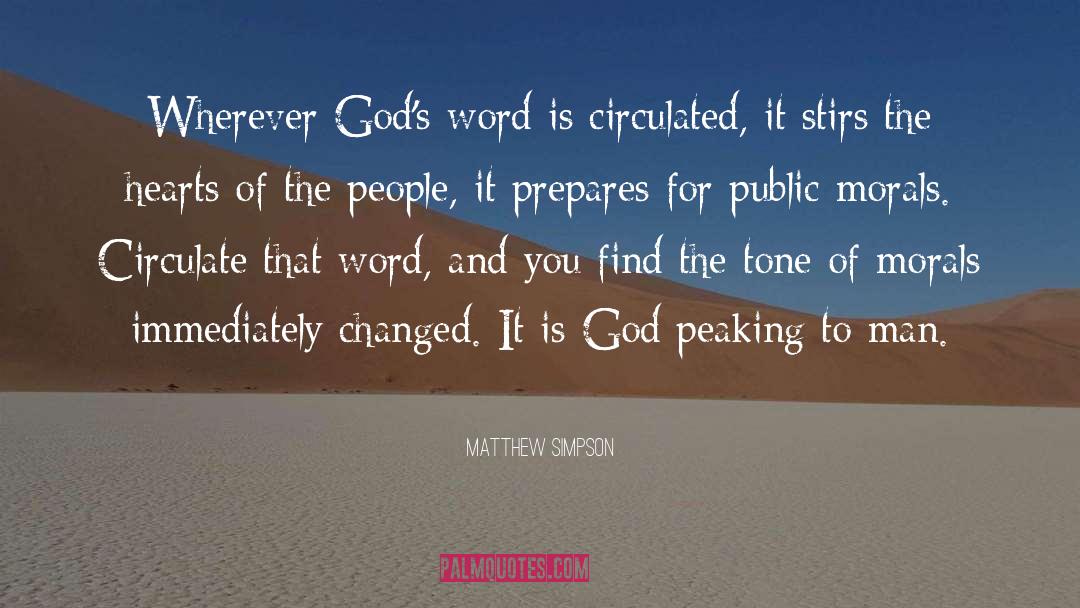 Peaking quotes by Matthew Simpson