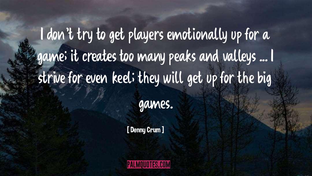 Peaks And Valleys quotes by Denny Crum