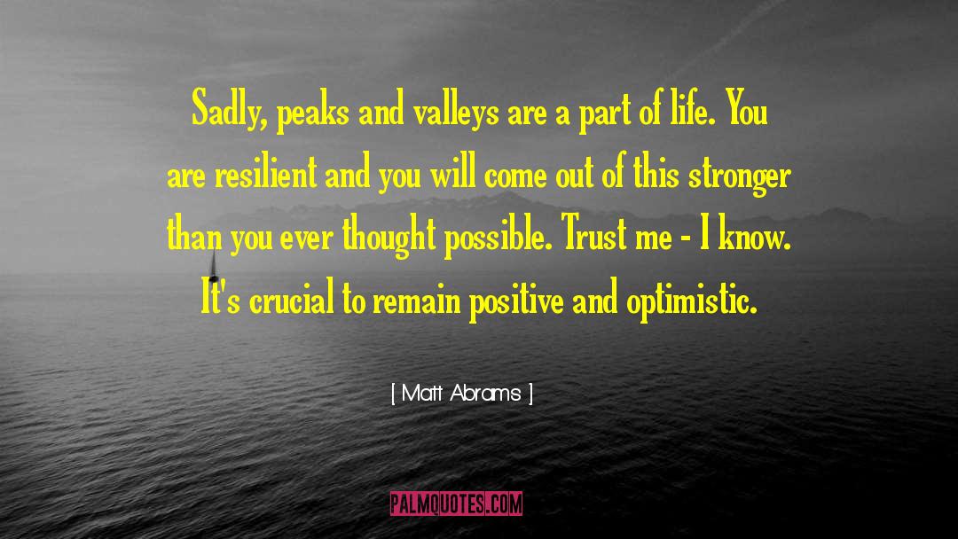 Peaks And Valleys quotes by Matt Abrams