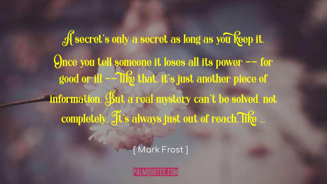 Peaks quotes by Mark Frost