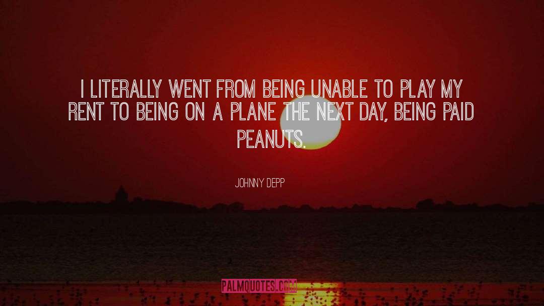 Peanuts quotes by Johnny Depp