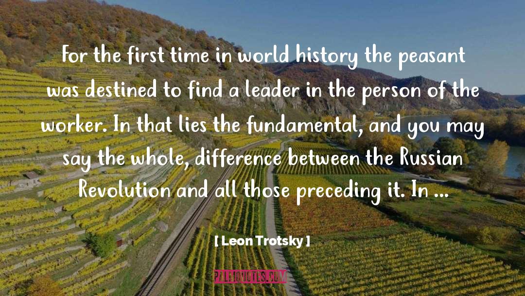 Peasant quotes by Leon Trotsky