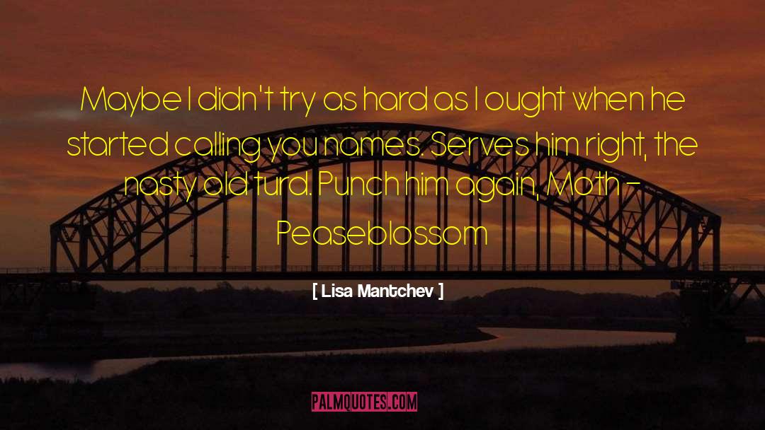Peaseblossom quotes by Lisa Mantchev