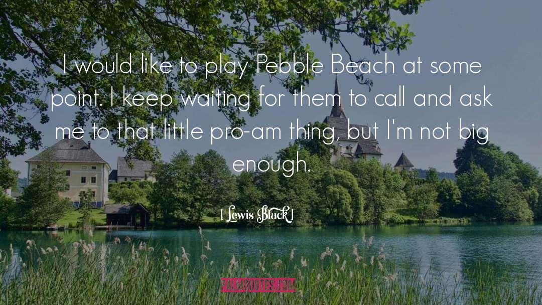 Pebble Beach quotes by Lewis Black