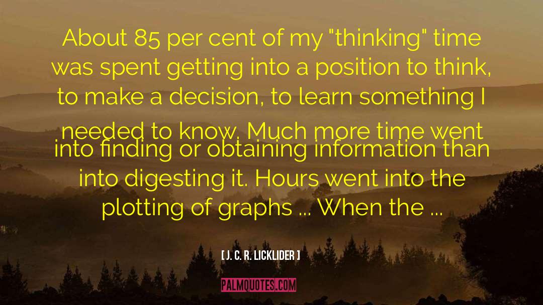 Pebbling On Graphs quotes by J. C. R. Licklider