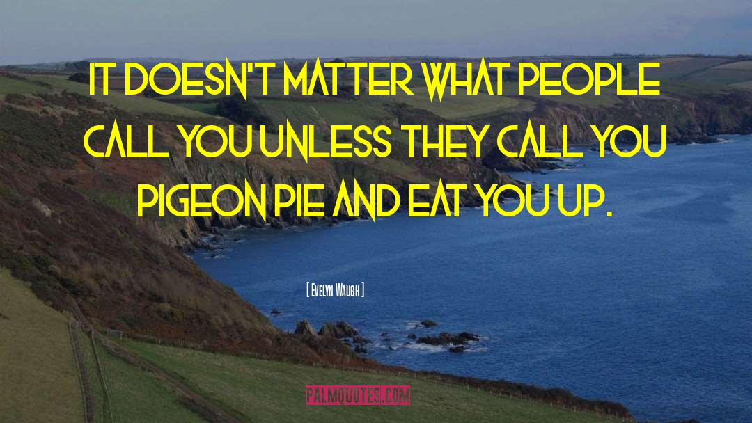 Pecan Pie quotes by Evelyn Waugh