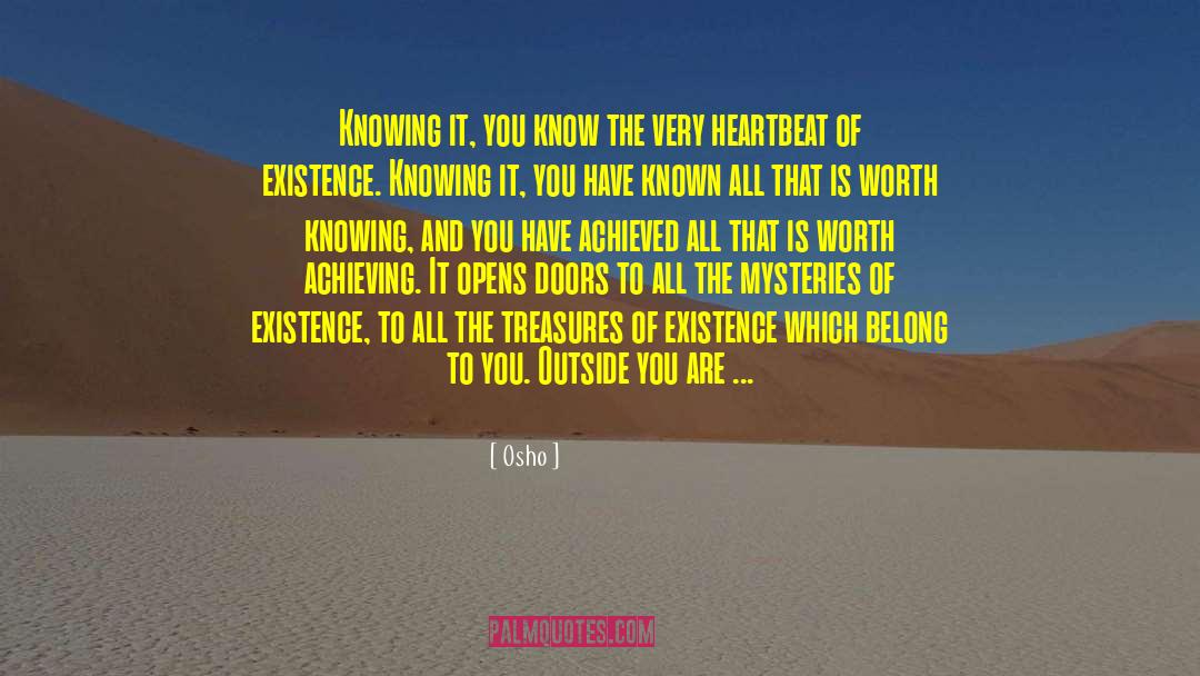 Peculiar Treasures quotes by Osho