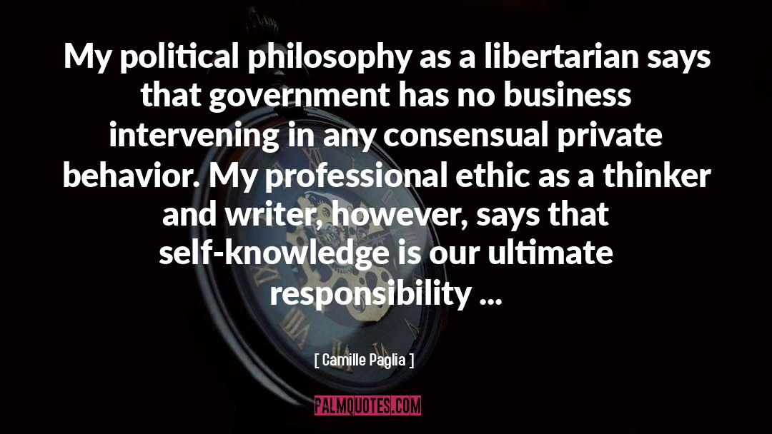 Pedagogic Philosophy quotes by Camille Paglia