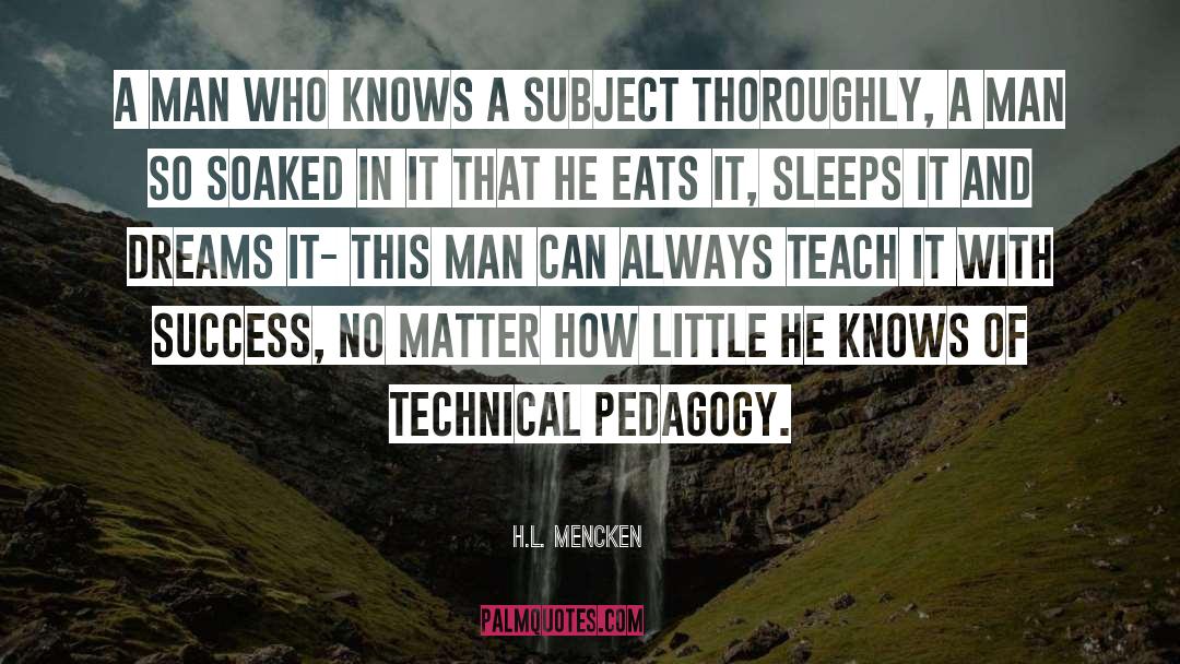 Pedagogy quotes by H.L. Mencken