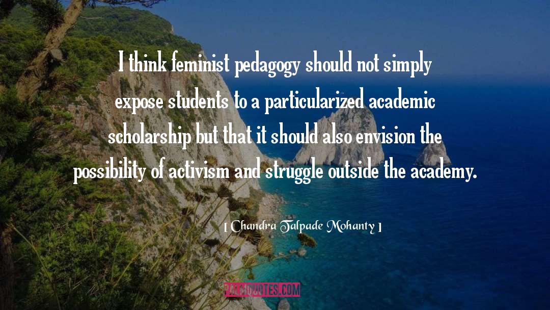 Pedagogy quotes by Chandra Talpade Mohanty