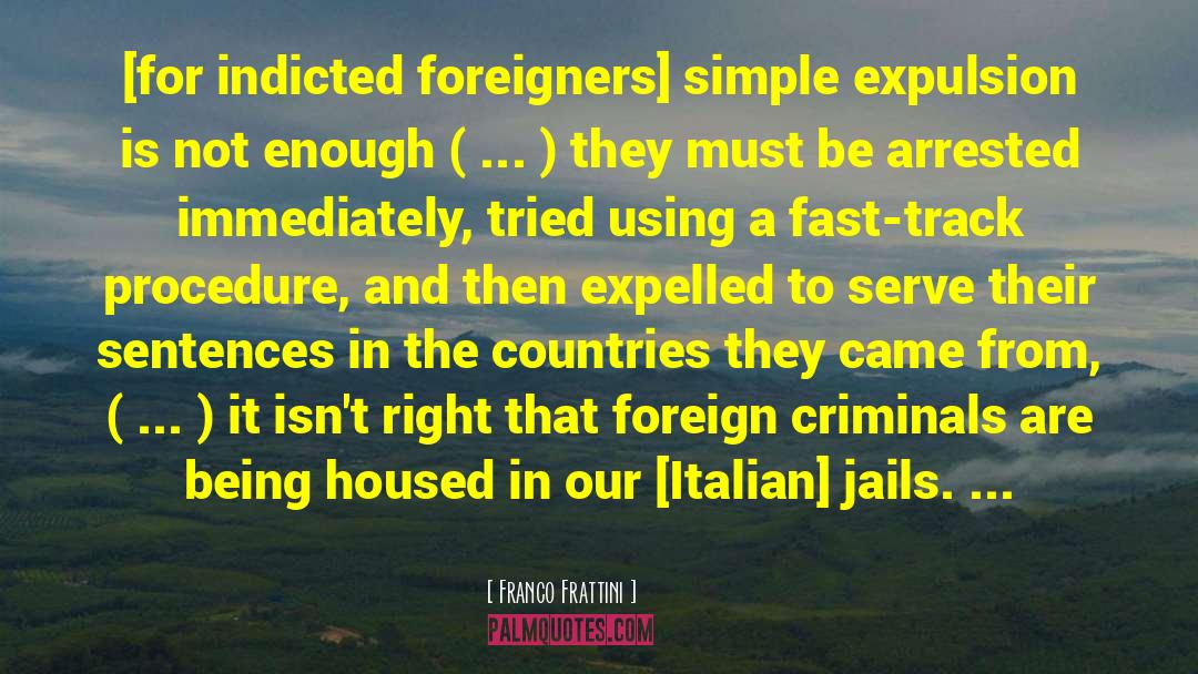 Pedantically Sentences quotes by Franco Frattini