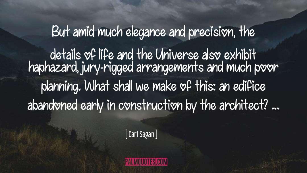 Pedersen Construction quotes by Carl Sagan