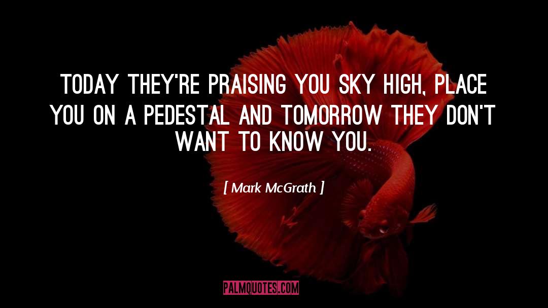 Pedestal quotes by Mark McGrath