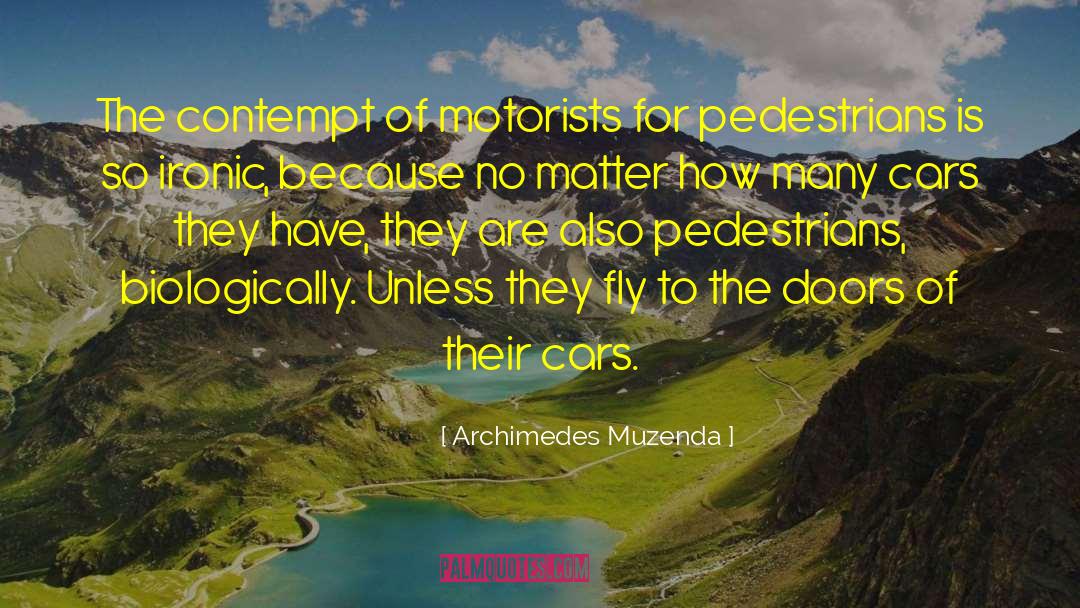 Pedestrians quotes by Archimedes Muzenda