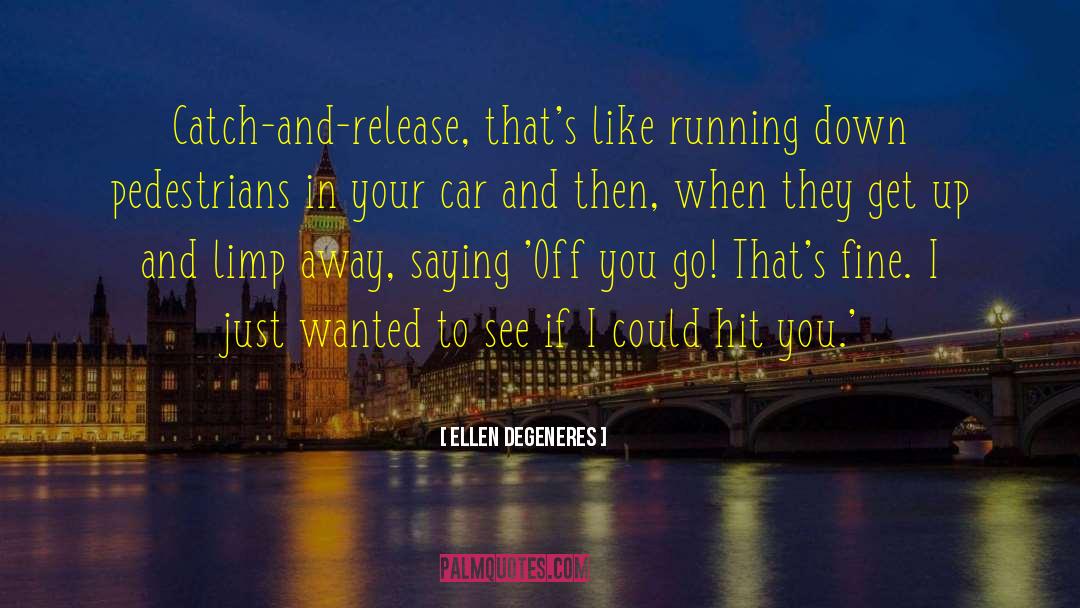 Pedestrians quotes by Ellen DeGeneres