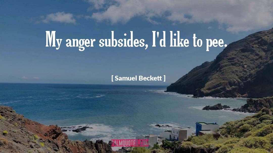Pee quotes by Samuel Beckett