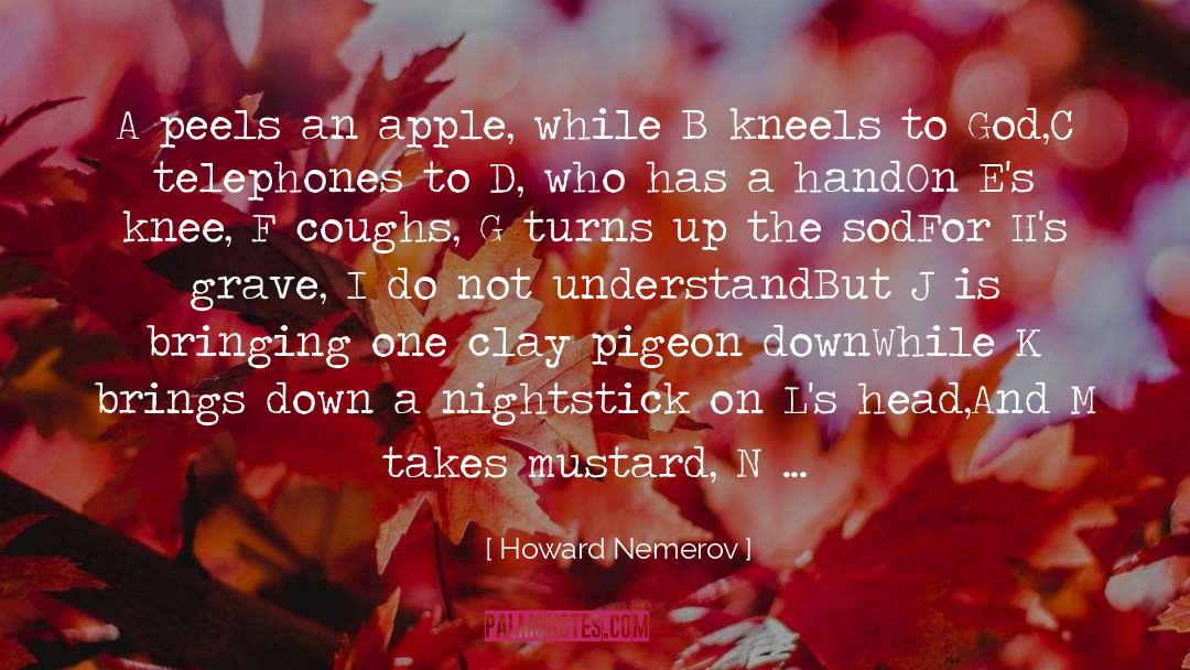 Peeling quotes by Howard Nemerov