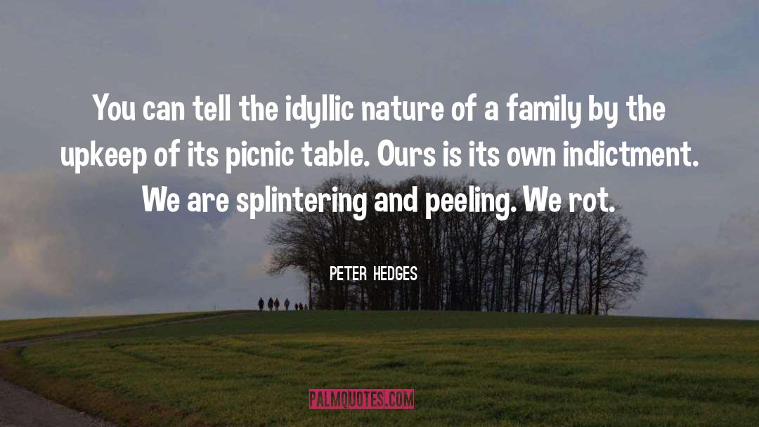 Peeling quotes by Peter Hedges