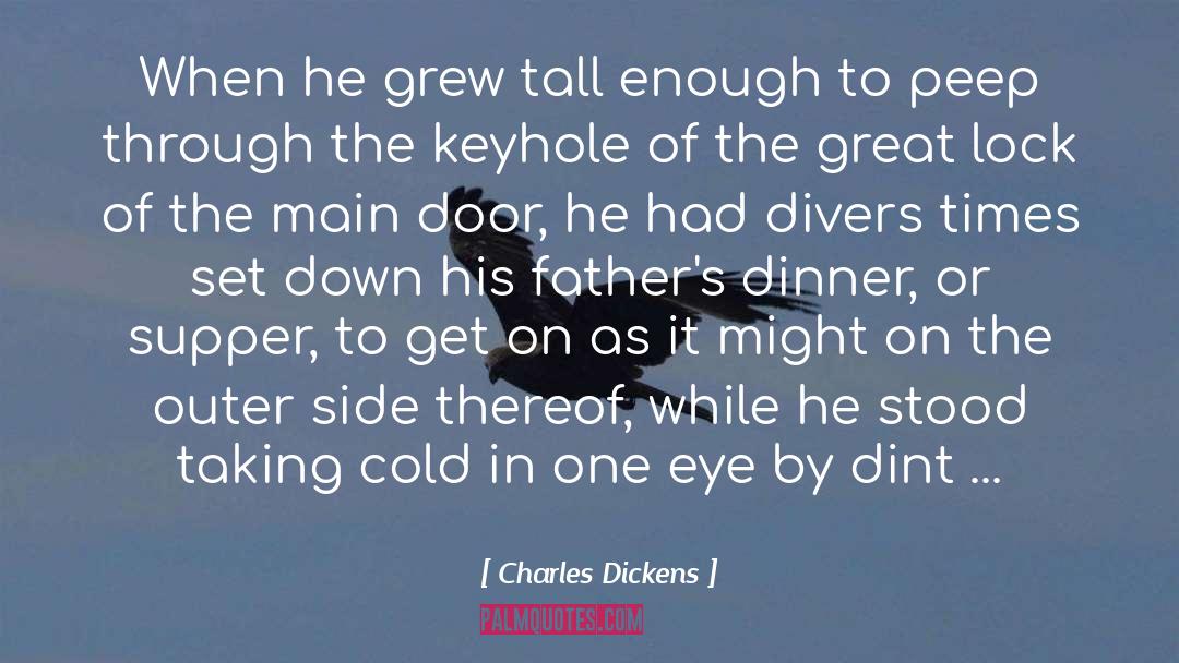 Peeping quotes by Charles Dickens