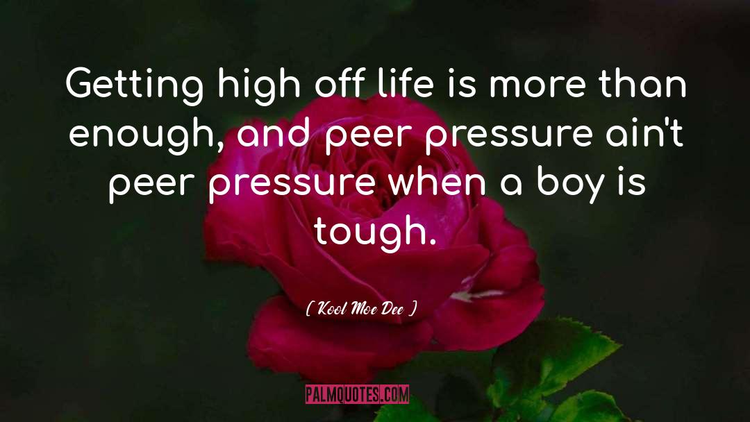 Peer Pressure quotes by Kool Moe Dee