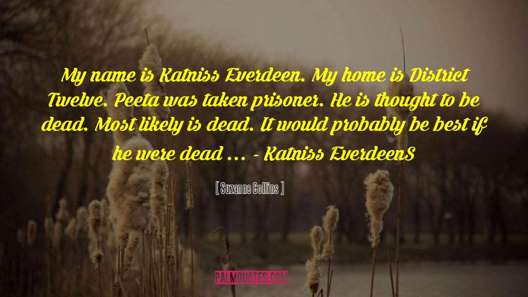 Peeta Katniss Romance quotes by Suzanne Collins