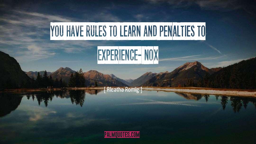 Penalties quotes by Aleatha Romig
