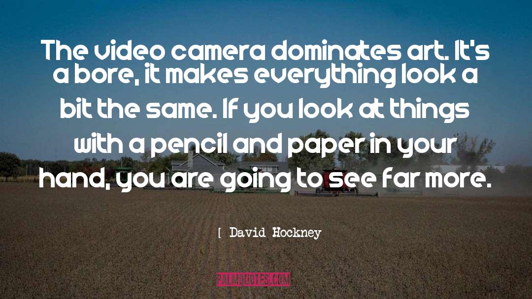 Pencils quotes by David Hockney