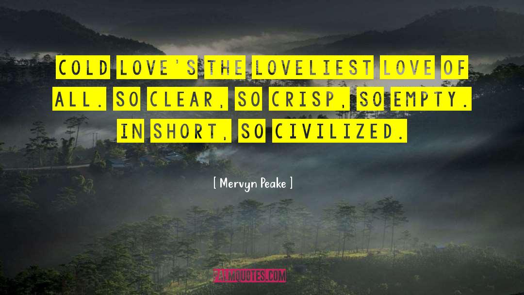 Pendant Love quotes by Mervyn Peake