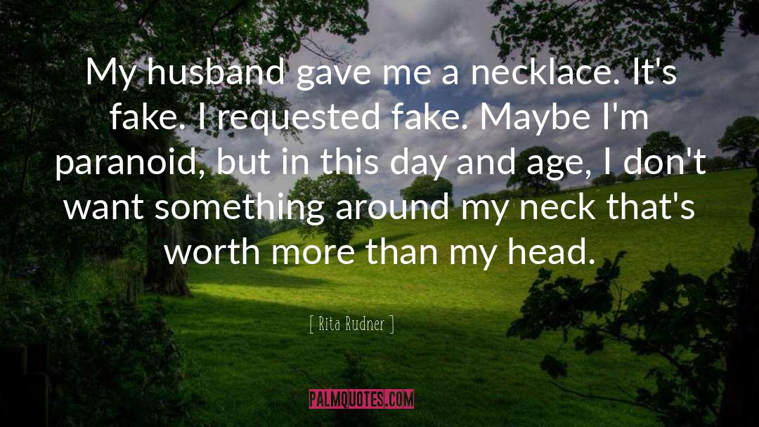 Pendant Necklace quotes by Rita Rudner