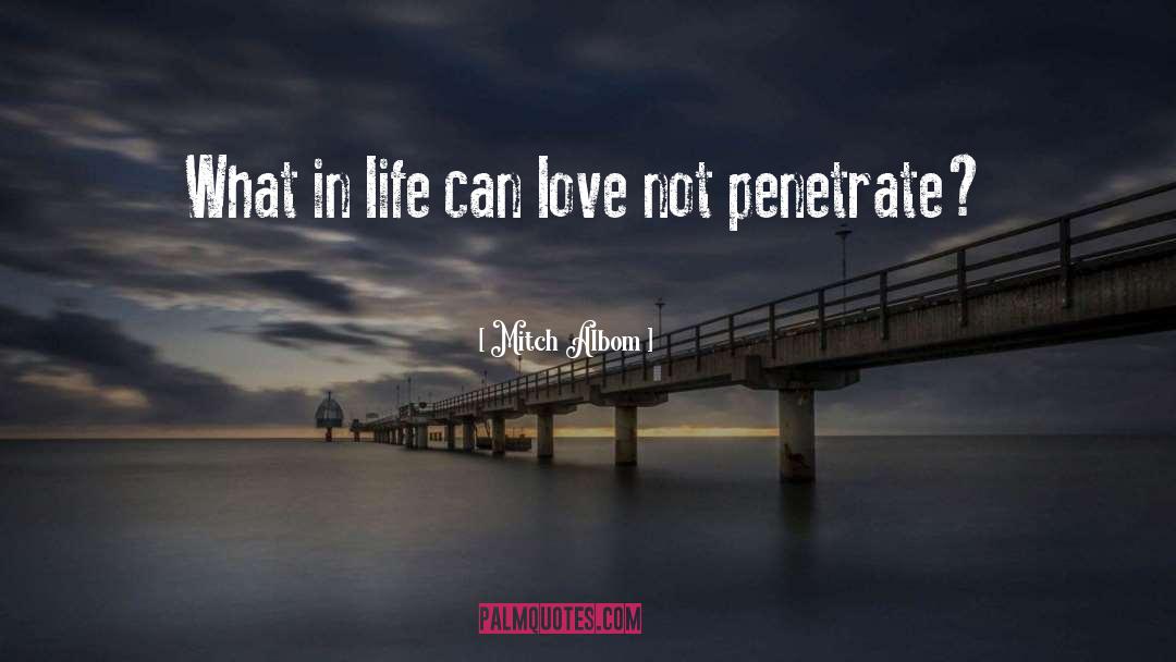 Penetrate quotes by Mitch Albom