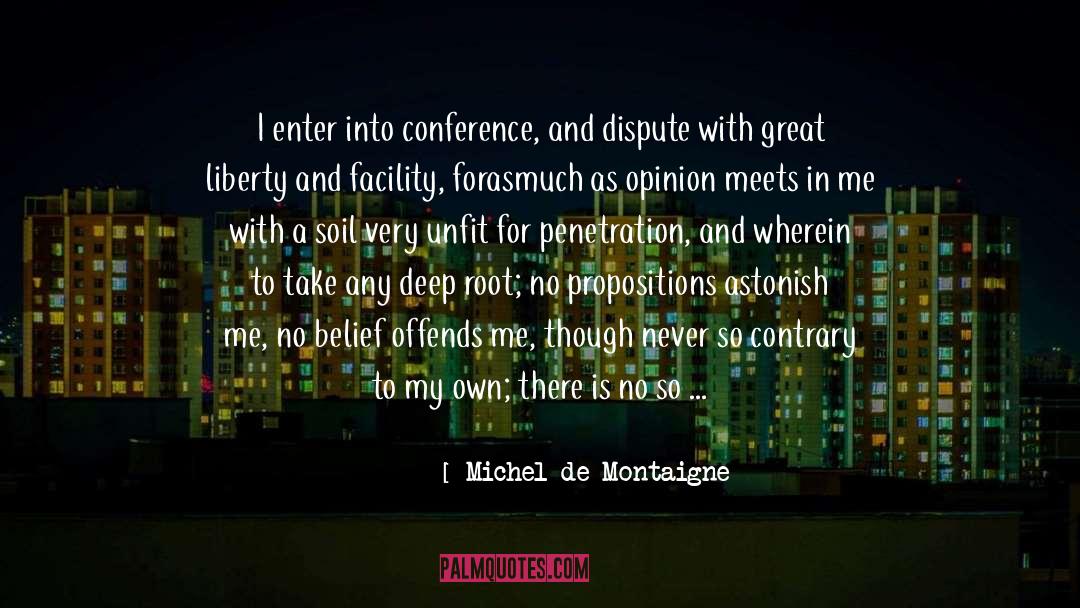 Penetration quotes by Michel De Montaigne