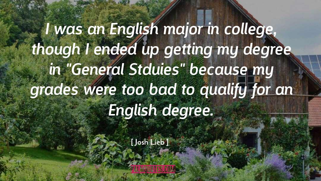 Pengajaran In English quotes by Josh Lieb