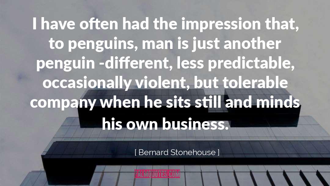 Penguin quotes by Bernard Stonehouse