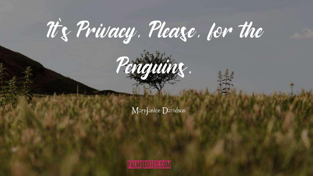 Penguins quotes by MaryJanice Davidson